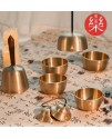 9.8CM 尼泊爾手工 喚醒吊繩缽 手持吊繩缽
